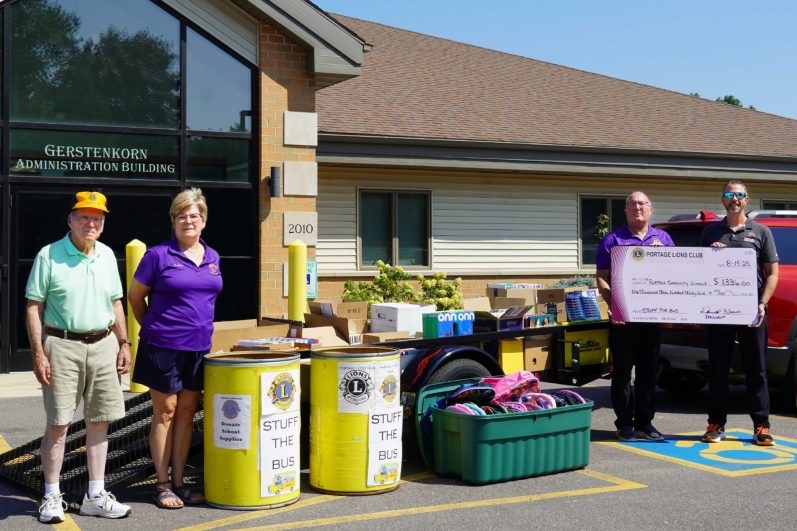 Portage Lions Club - Stuff the Bus